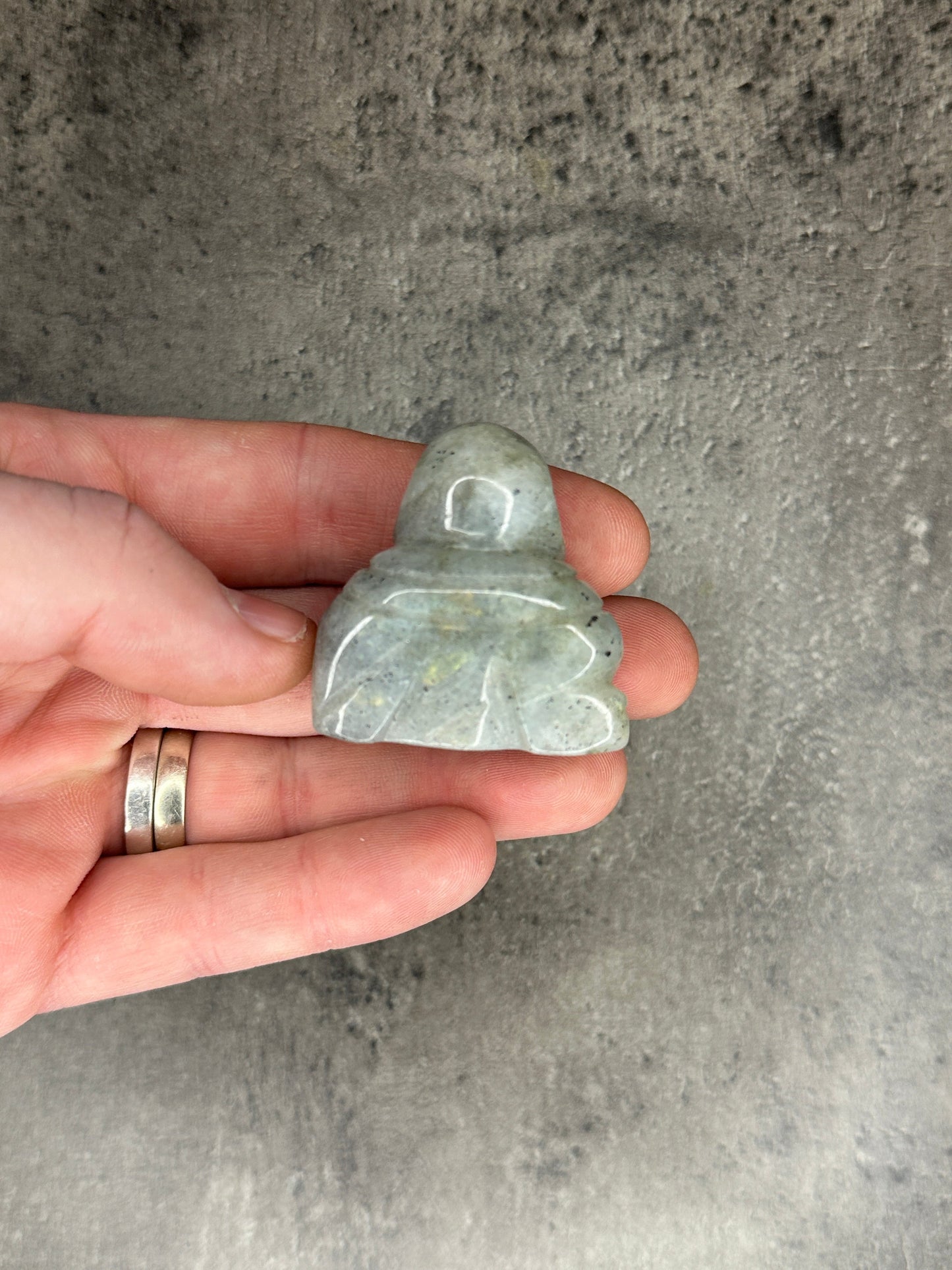 Labradorite Mini Buddha Crystal Figurine | Canny Crystals