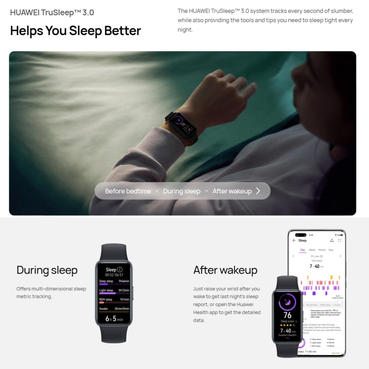 HUAWEI Band 8 NFC 1,47 Zoll AMOLED Smart Watch, unterstützt Herzfrequenz-/Blutdruck-/Blutsauerstoff-/Schlaf-Monitoring, HUAWEI Band 8 NFC