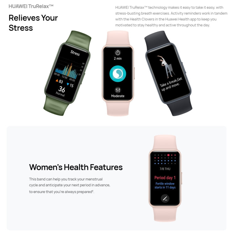 HUAWEI Band 8 NFC 1,47 Zoll AMOLED Smart Watch, unterstützt Herzfrequenz-/Blutdruck-/Blutsauerstoff-/Schlaf-Monitoring, HUAWEI Band 8 NFC