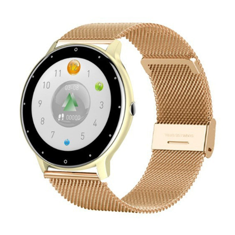 ZL02D 1,28 Zoll IP67 Wasserdichte Smartwatch mit Stahlarmband, Unterstützung der Herzfrequenzüberwachung, Stahlarmband (Schwarz), Stahlarmband (Pink), Stahlarmband (Gold), Stahlarmband (Blau)