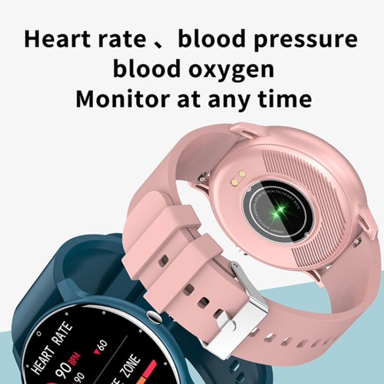 ZL02D 1,28 Zoll IP67 Wasserdichte Smartwatch mit Stahlarmband, Unterstützung der Herzfrequenzüberwachung, Stahlarmband (Schwarz), Stahlarmband (Pink), Stahlarmband (Gold), Stahlarmband (Blau)