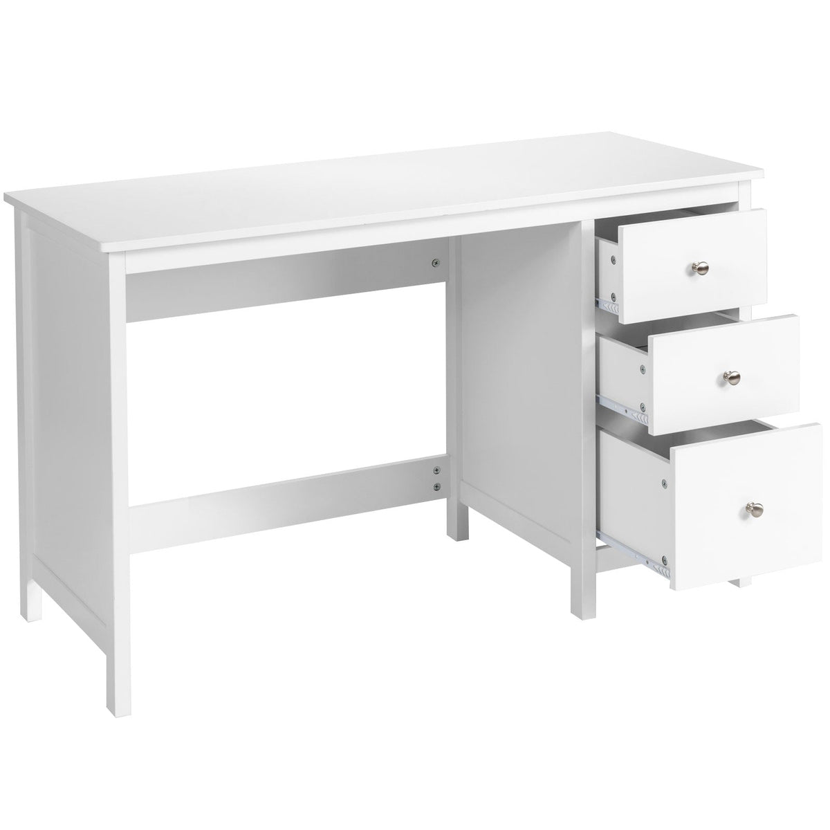 Modern Computer Desk with 3 Drawers for Home Office-Black