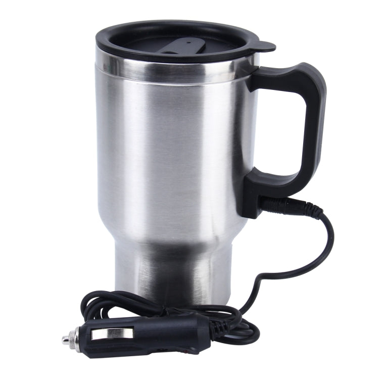 Edelstahl Elektrische Smart Tasse 12V Auto Wasserkocher Beheizte Tasse Auto Kaffeetasse mit Ladegerät Zigarettenanzünder Heizung Tasse Wasserkocher Vakuumisolierte Wassererhitzer Tasse, Smart Tasse