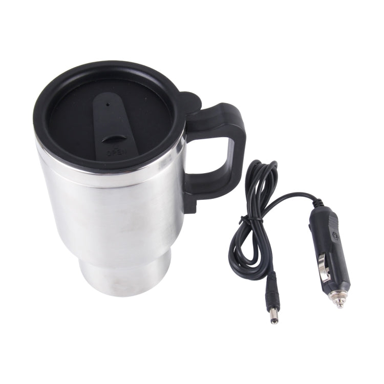 Edelstahl Elektrische Smart Tasse 12V Auto Wasserkocher Beheizte Tasse Auto Kaffeetasse mit Ladegerät Zigarettenanzünder Heizung Tasse Wasserkocher Vakuumisolierte Wassererhitzer Tasse, Smart Tasse