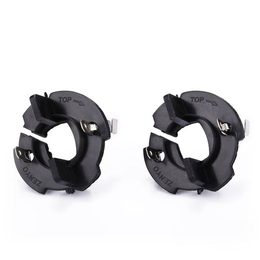 1 par de adaptadores de retenedor de base para bombillas de faros delanteros HID de xenón H7 para Volkswagen/Jetta/Golf 5/Kadi, TK-010