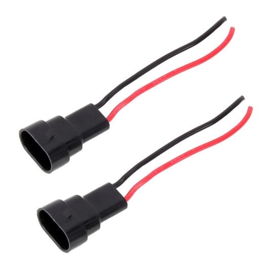 9005 9006 9012 Bulb Holder Base Socket Adapter with Wire – 1 Pair