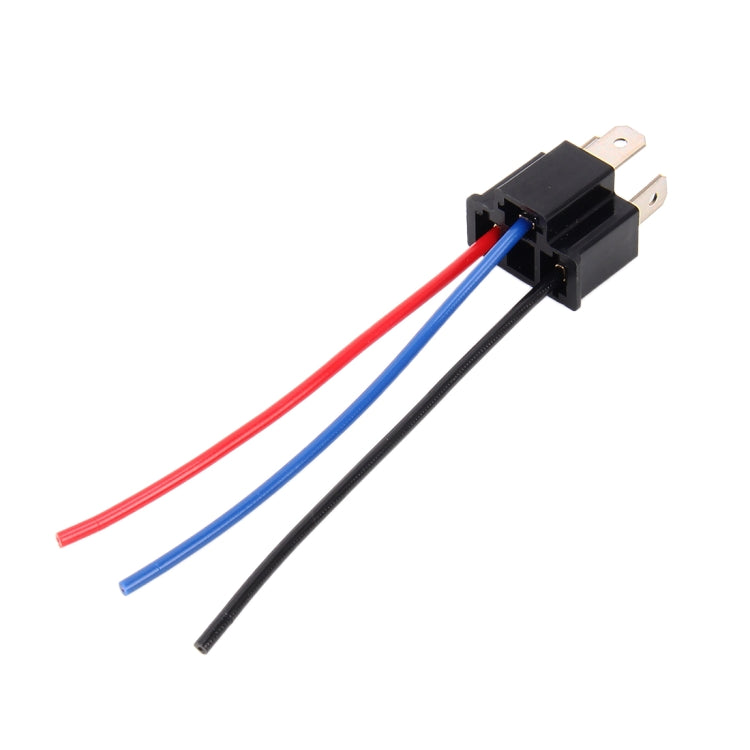 1 Par de Base de Soporte para Bombilla H4 Macho con Cable, H4