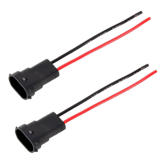 1 Par H8 / H11 Soporte de bombilla Macho Conector con cable, H8 / H11