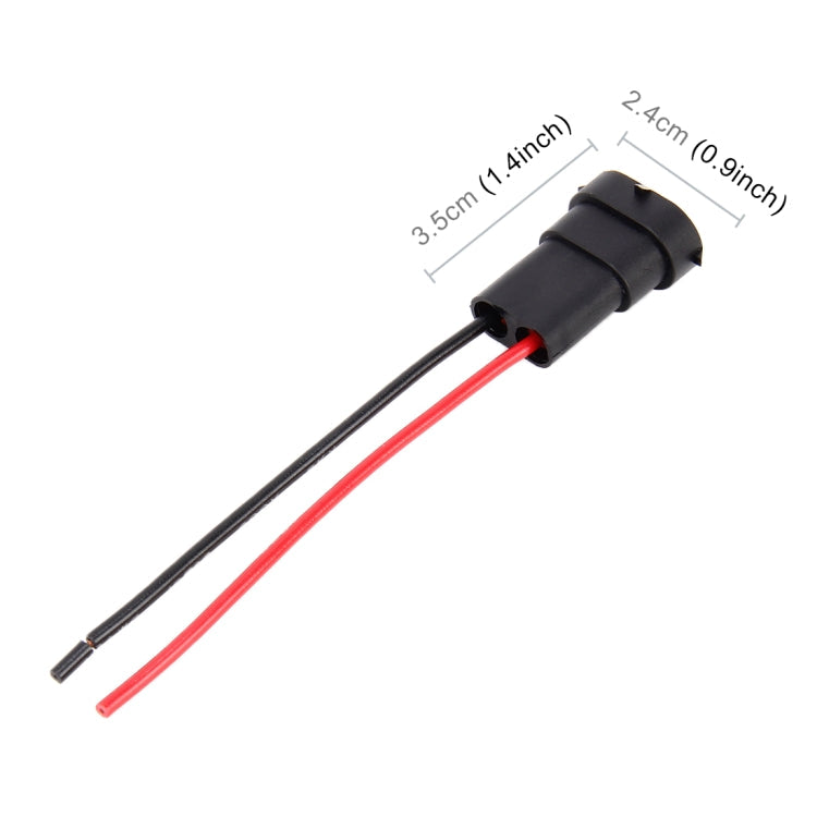 1 Par H8 / H11 Soporte de bombilla Macho Conector con cable, H8 / H11