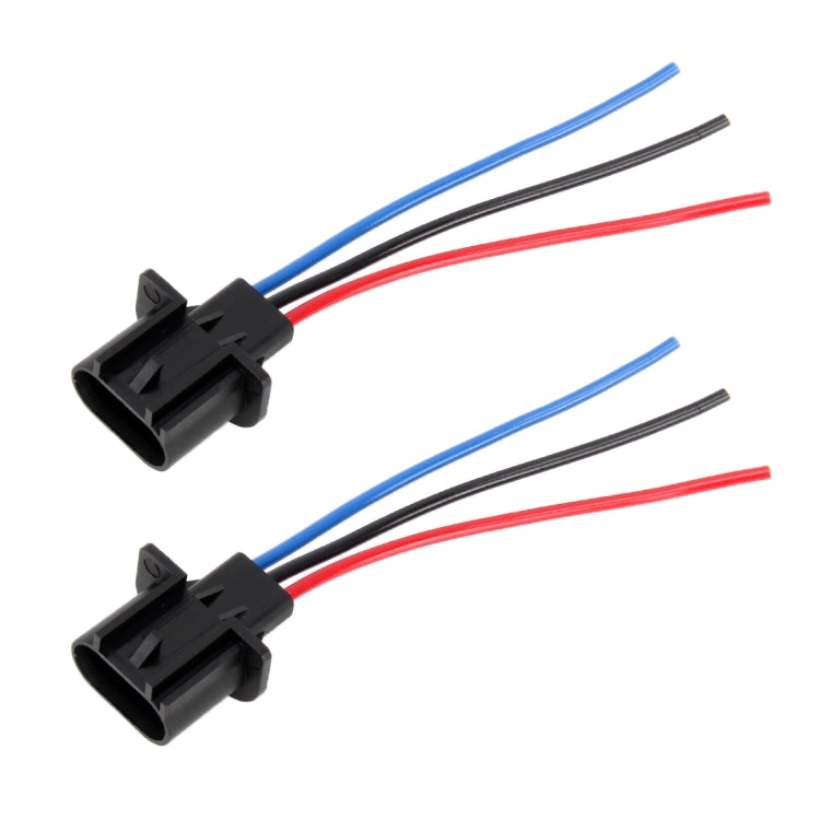 1 par H13 Portalámparas Macho Base con Cable, H13