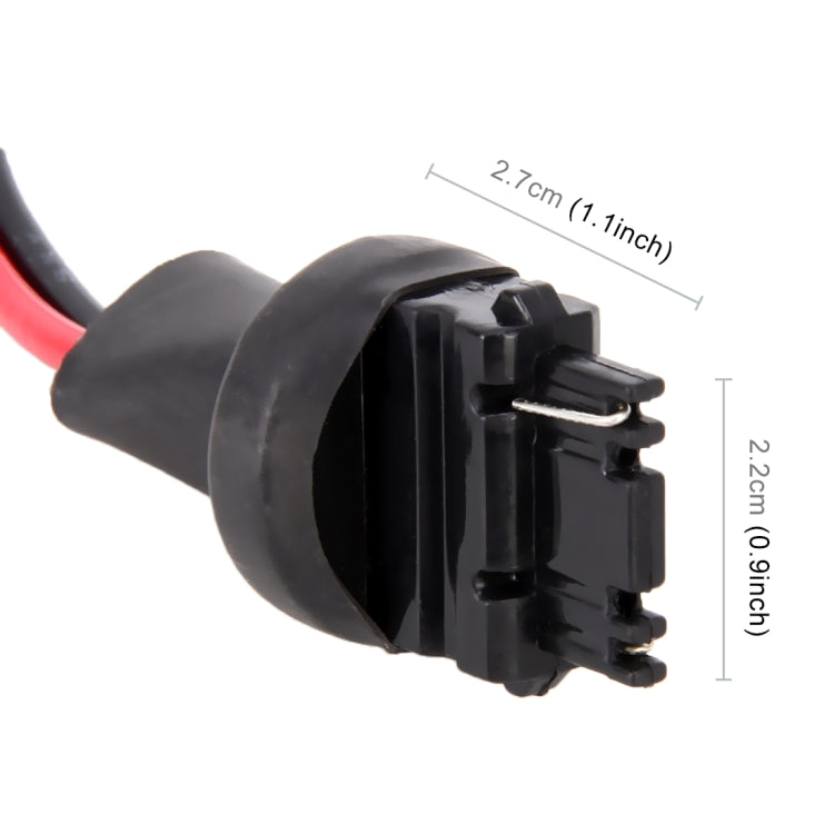 T25 3156 Bulb Holder Base Socket with Wire – LED Conversion Adapter (1 Pair)
