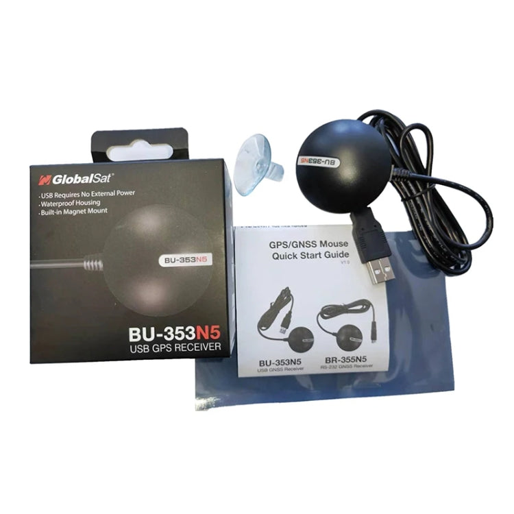 BU-353N5 USB GPS Receiver with SiRF Star IV Chipset