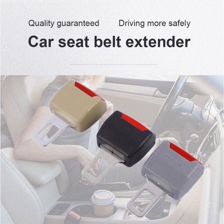 Universal Car Seat Belt Extension Buckle — Pack of 2 (Black)