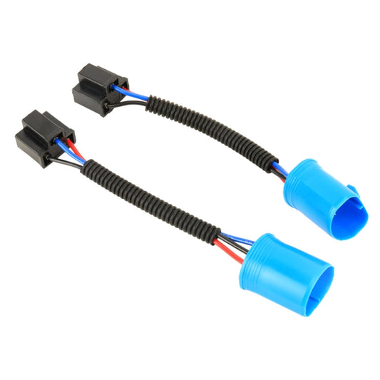 9007 Male to H4 Female Bulb Holder Adapter Socket with Wire