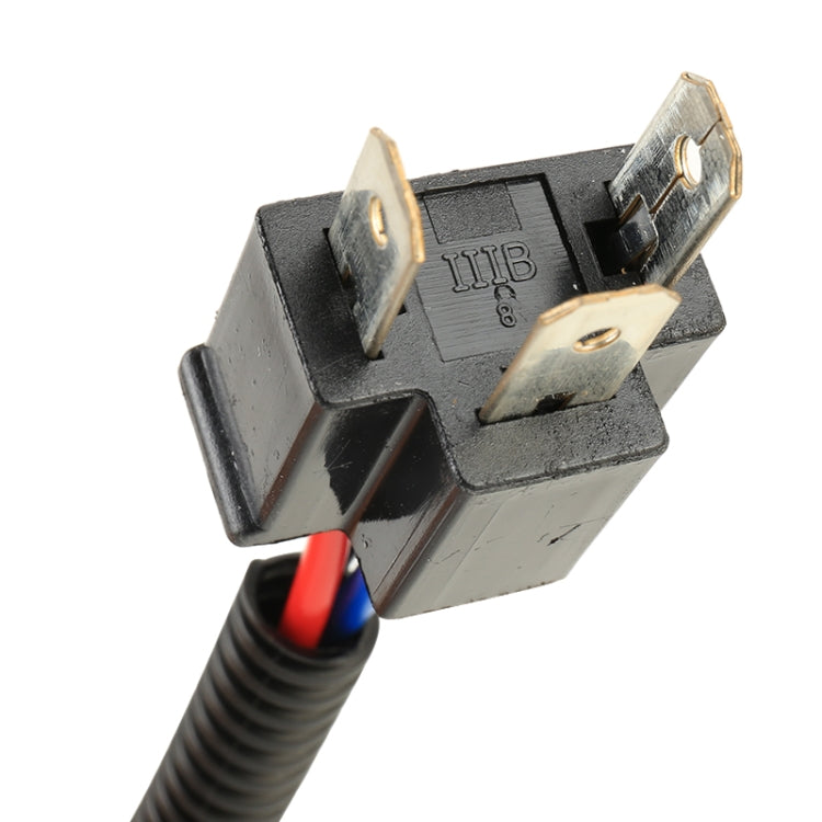 H4 Male to H13 Female Bulb Holder Adapter with Wire – 1 Pair