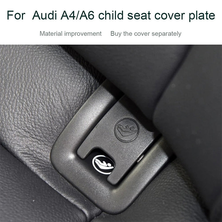 Rear Child Seat Isofix Cover for Audi A6 2013–2018 – Black or Grey