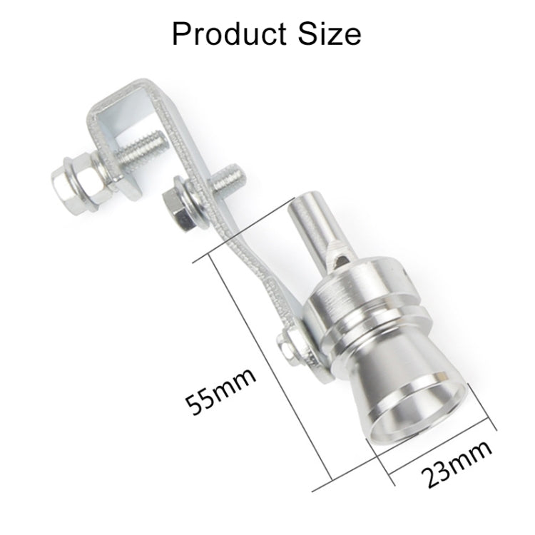 Universal Aluminum Turbo Sound Exhaust Whistle - Car & Motorcycle Simulator
