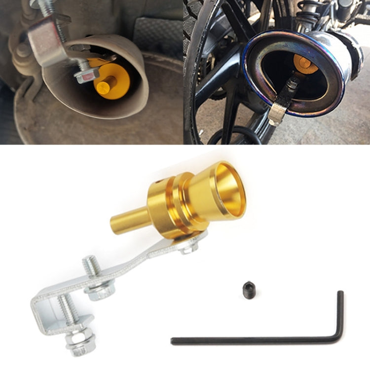 Universal Aluminum Turbo Sound Exhaust Whistle - Car & Motorcycle Simulator