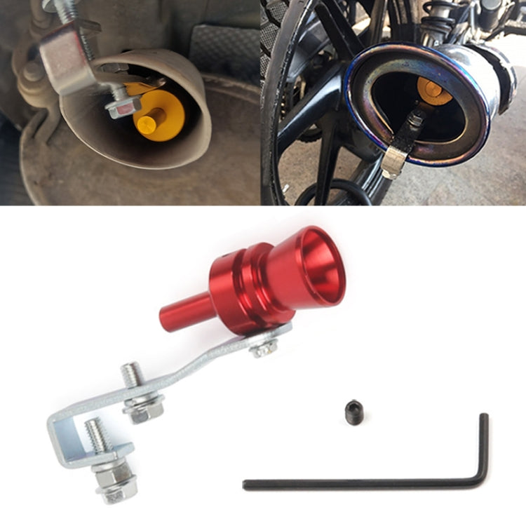 Universal Aluminum Turbo Sound Exhaust Whistle - Car & Motorcycle Simulator
