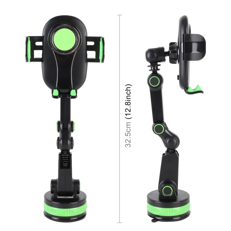 360° Rotating Telescopic Car Phone Holder – Suction Cup Mount with Long Arm