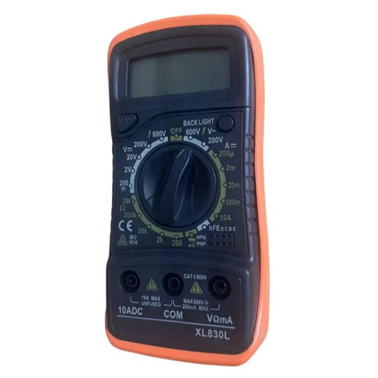 Multímetro digital portátil XL830L LCD con retroiluminación