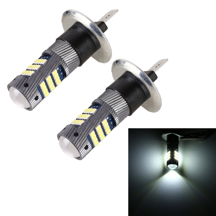 1 par de luces antiniebla LED para coche H1 CC12V / 5W con 42 cuentas de lámpara SMD-2016, H1 (luz azul hielo), H1 (luz blanca), H1 (luz amarilla)