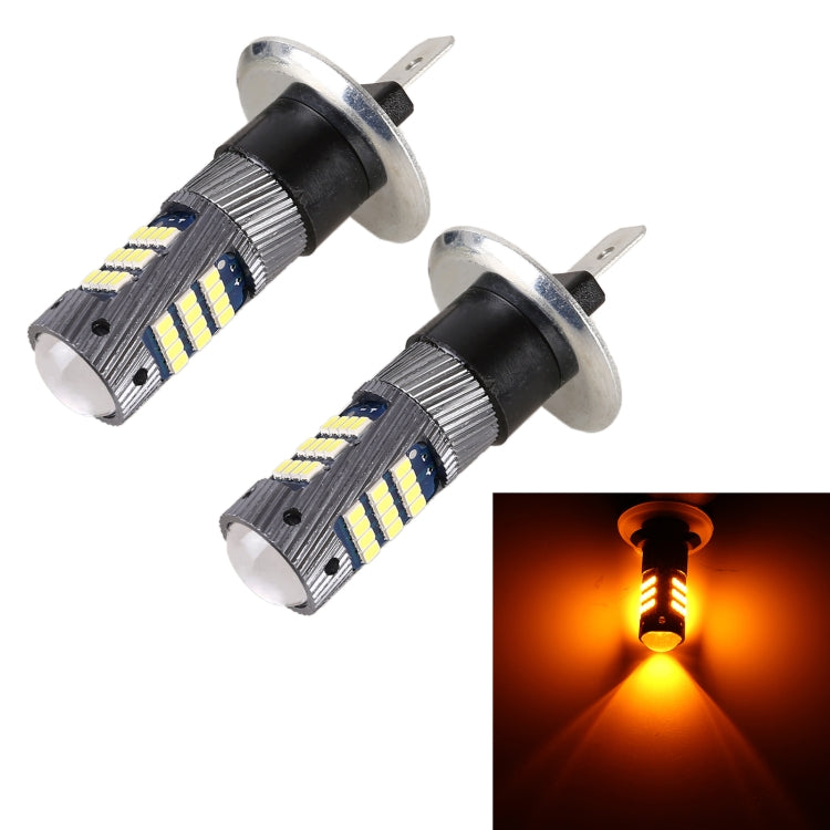 1 par de luces antiniebla LED para coche H1 CC12V / 5W con 42 cuentas de lámpara SMD-2016, H1 (luz azul hielo), H1 (luz blanca), H1 (luz amarilla)