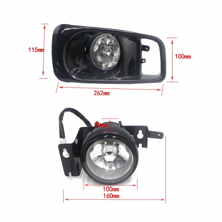 1 Paar modifizierte Nebelscheinwerfer für Honda Civic 1999-2000, für Honda Civic 1999-2000 (weißes Licht), für Honda Civic 1999-2000 (gelbes Licht)