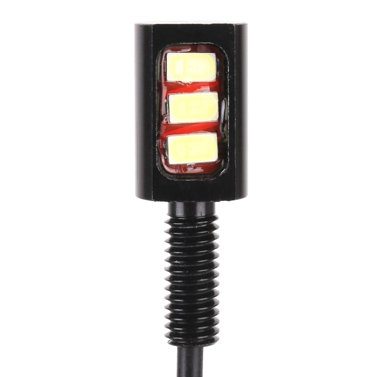 1 Paar DC12V 0.4W 3LEDs SMD-5630 Auto- / Motorrad-Kennzeichenleuchte, Kabellänge: 27cm, DC12V 0.4W
