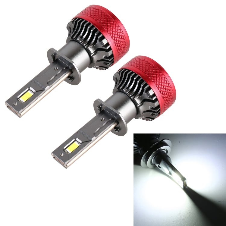 1 Paar H1 DC12V 65W 6000K 6500LM LED Auto-Scheinwerfer, H1