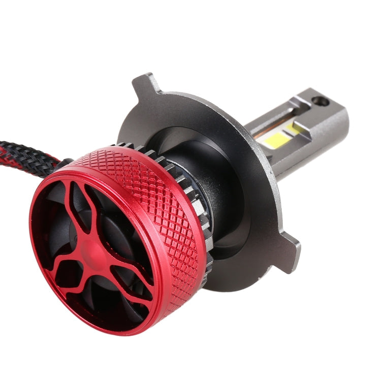 H4 LED Car Headlight Bulbs – 65W 6500LM 6000K (Pair)
