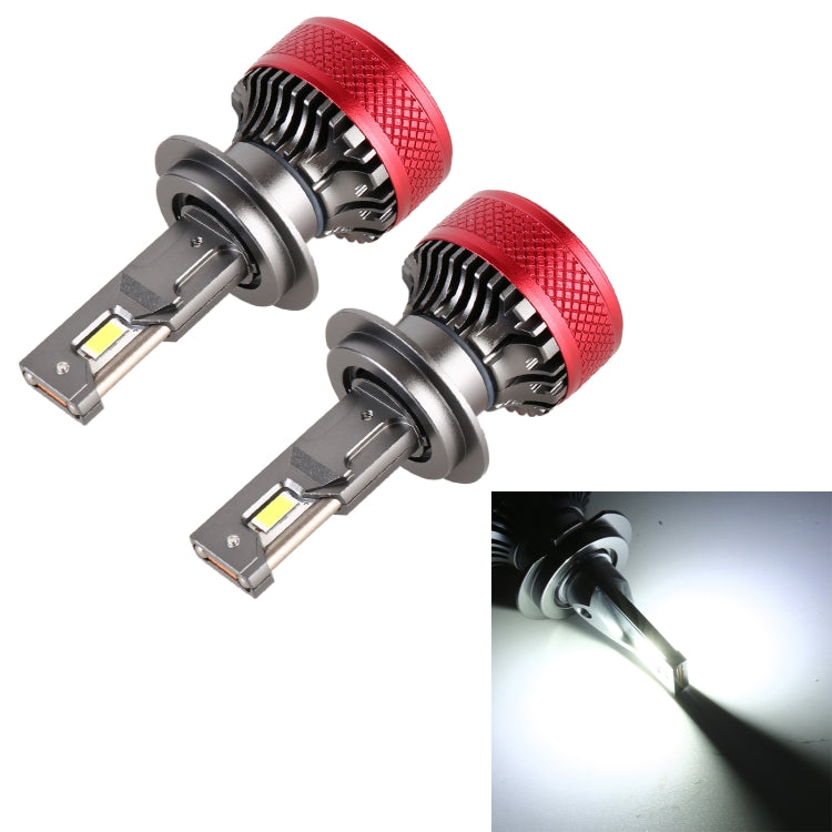 H7 LED Car Headlights — 65W 6000K 6500LM, DC 12V, IP67 Waterproof, 1 Pair