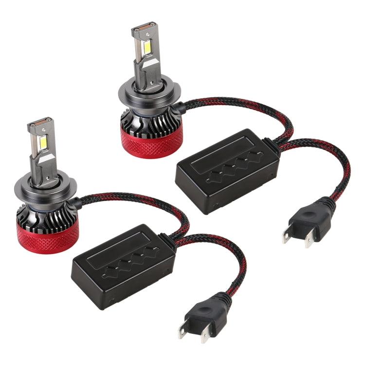 H7 LED Car Headlights — 65W 6000K 6500LM, DC 12V, IP67 Waterproof, 1 Pair