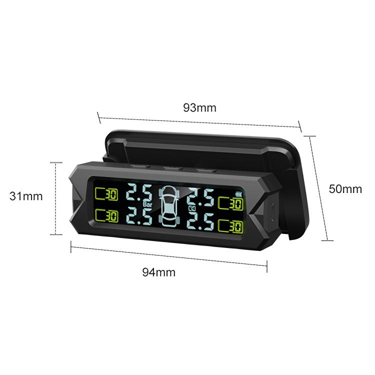 Solarbetriebenes Reifendruckkontrollsystem (TPMS) für Autos, hochpräzise, mit integriertem Sprachsensor