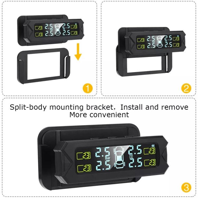 Solarbetriebenes Reifendruckkontrollsystem (TPMS) für Autos, hochpräzise, mit integriertem Sprachsensor