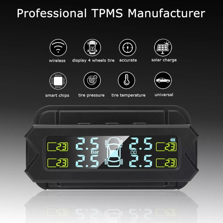 Solarbetriebenes Reifendruckkontrollsystem (TPMS) für Autos, hochpräzise, mit integriertem Sprachsensor