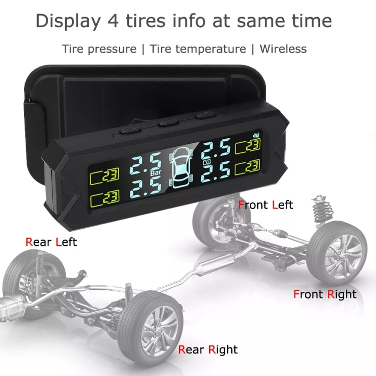 Solarbetriebenes Reifendruckkontrollsystem (TPMS) für Autos, hochpräzise, mit integriertem Sprachsensor