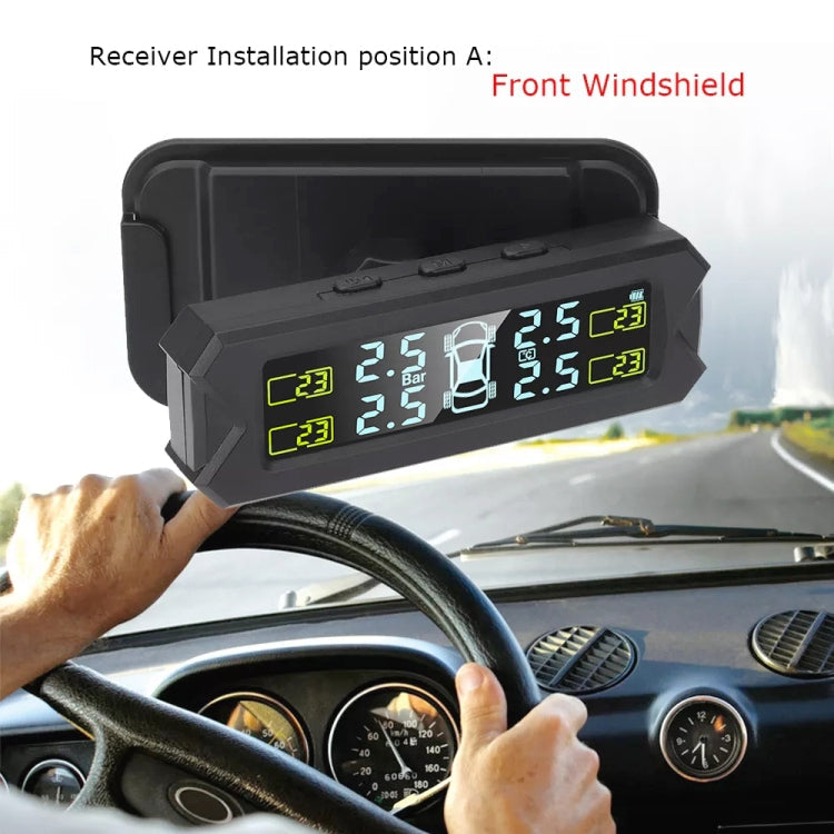 Solarbetriebenes Reifendruckkontrollsystem (TPMS) für Autos, hochpräzise, mit integriertem Sprachsensor