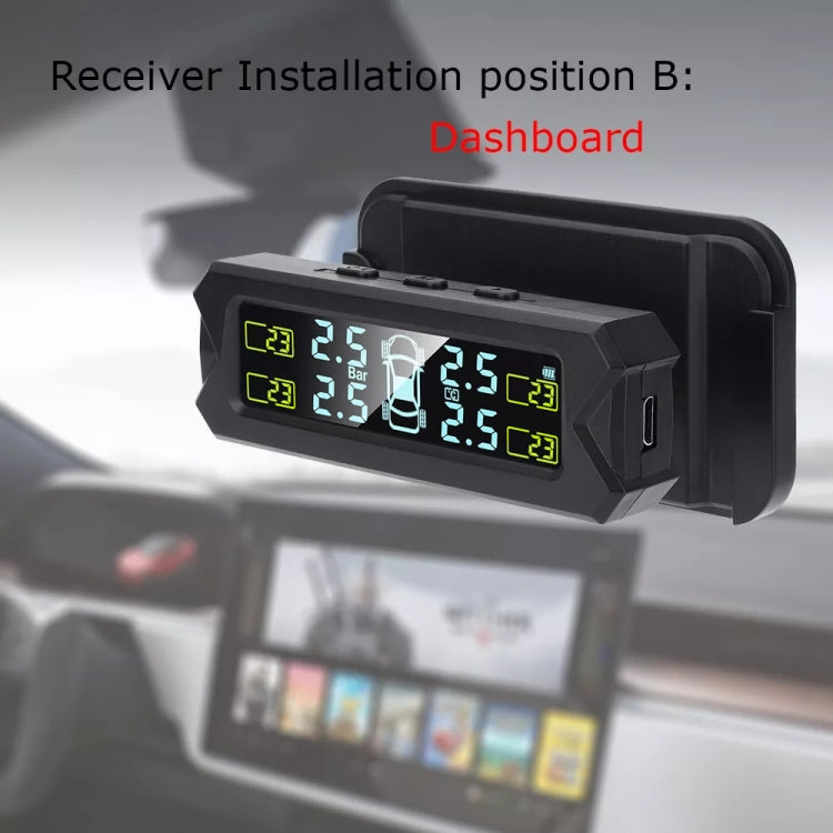 Solarbetriebenes Reifendruckkontrollsystem (TPMS) für Autos, hochpräzise, mit integriertem Sprachsensor