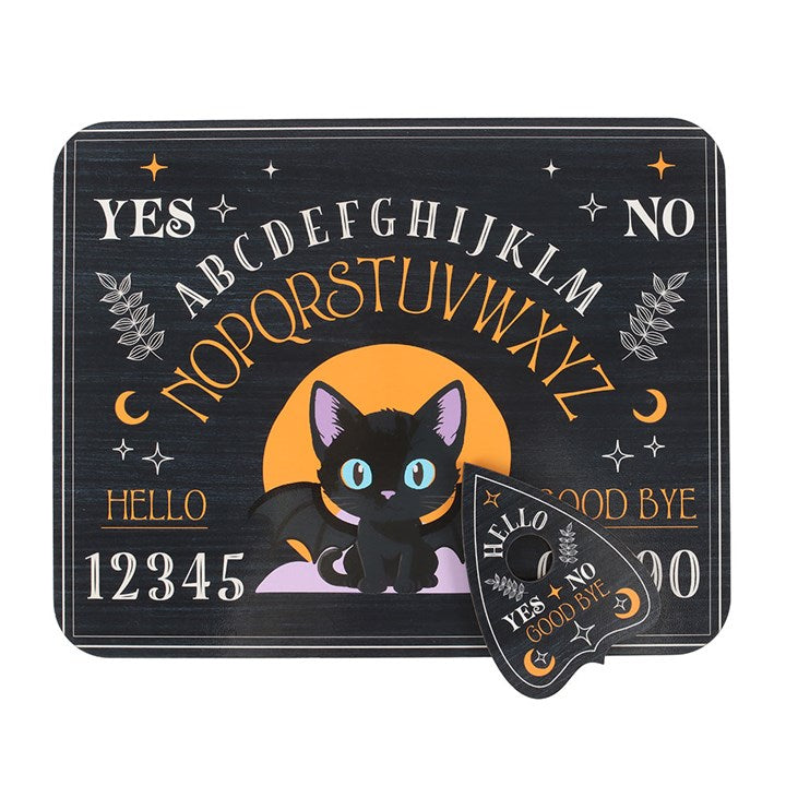 Cute and Creepy Bat Cat Talking Board with Planchette