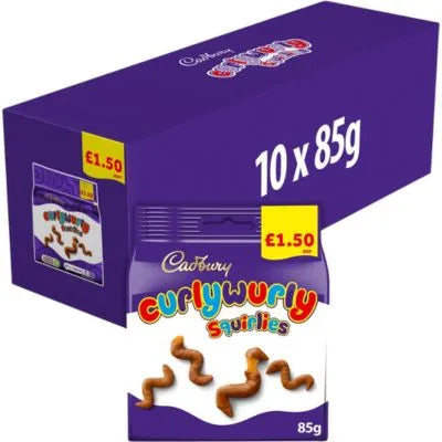10 x Cadbury Curly Wurly Squirlies - 85G