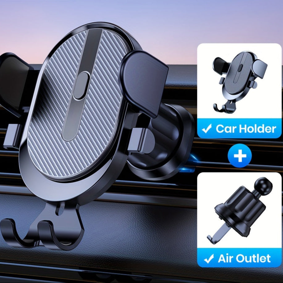 Car Phone Holder Mount - Auto-Locking Air Vent Clip for iPhone, Samsung & All Phones