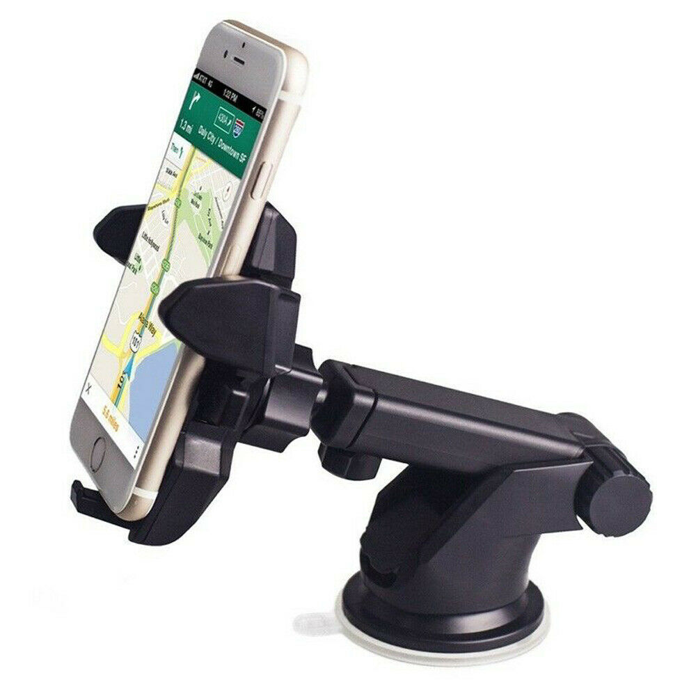 Car Phone Holder Universal Suction Mount Dashboard Windscreen Air Vent Mobile Black