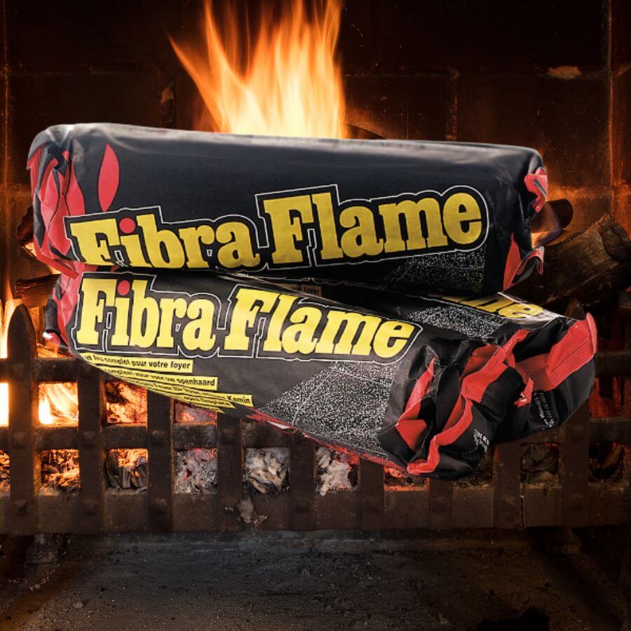 Leño sin humo Premium Fibra Flame