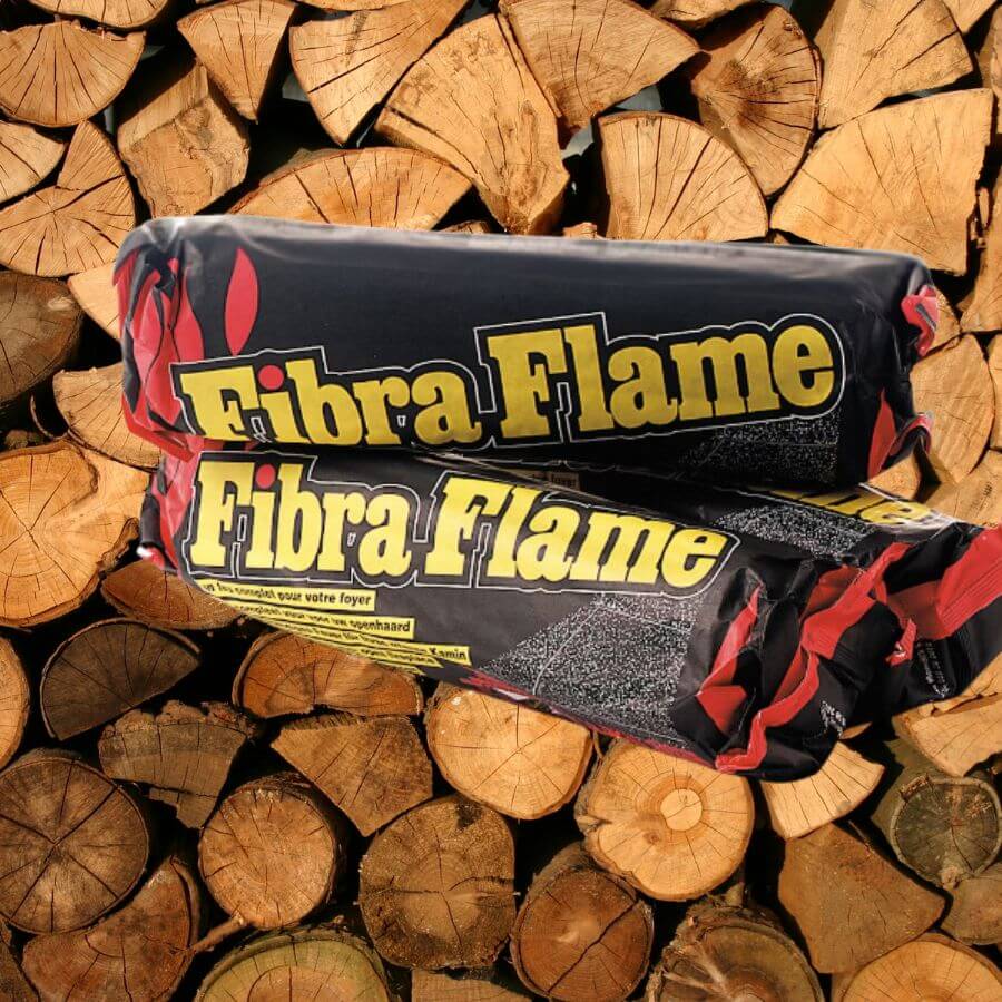 Leño sin humo Premium Fibra Flame