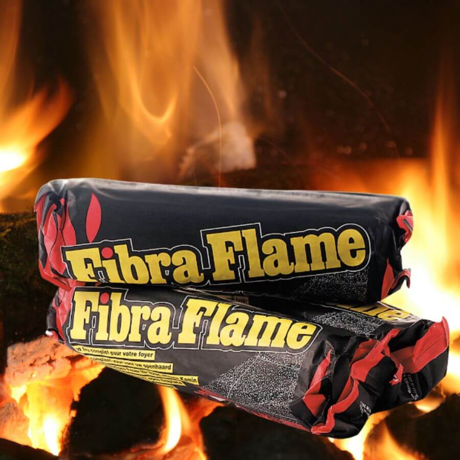 Leño sin humo Premium Fibra Flame