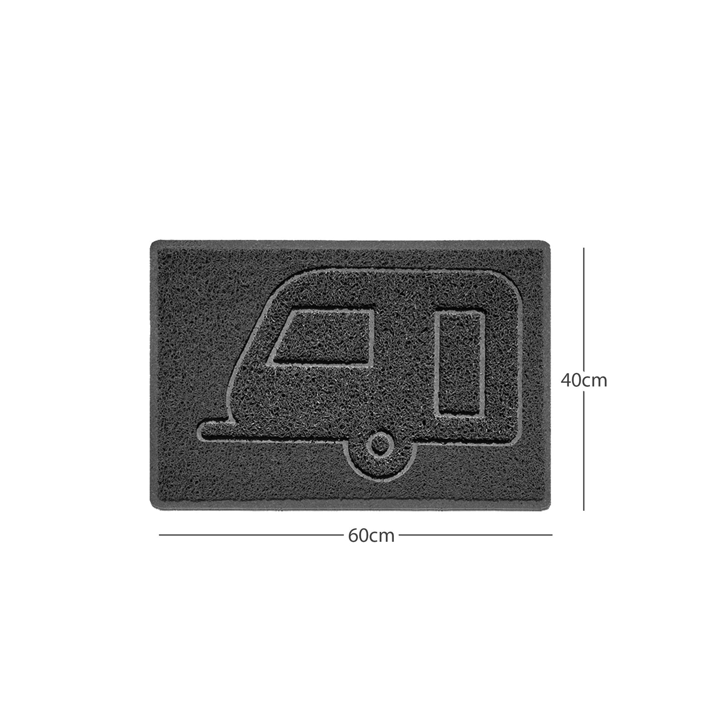 Nicoman Caravan Spaghetti Door Mat | Indoor & Outdoor | Non-Slip | Machine Washable