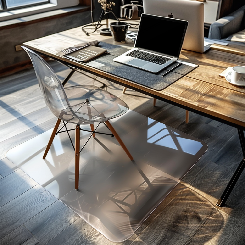 Transparent Chair Mat for Hard Floors | 2mm PVC Floor Protector