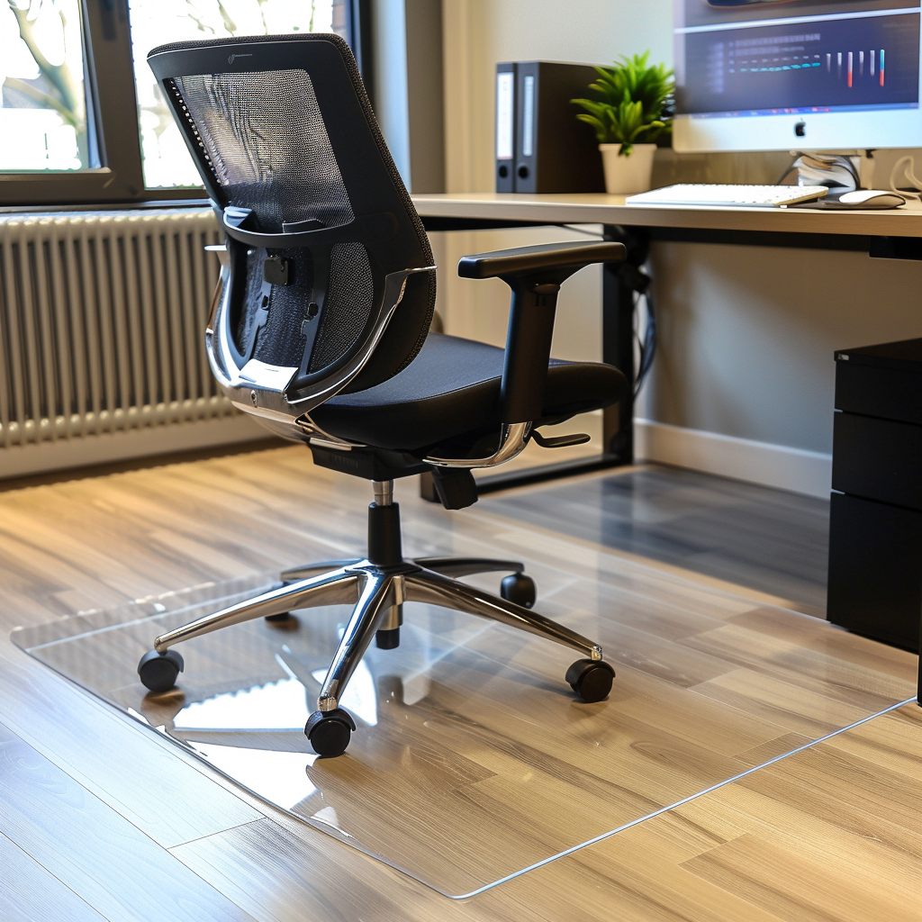 Transparent Chair Mat for Hard Floors | 2mm PVC Floor Protector
