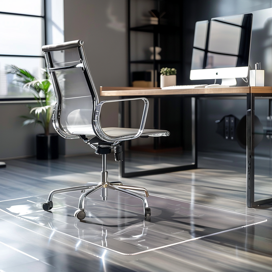 Transparent Chair Mat for Hard Floors | 2mm PVC Floor Protector